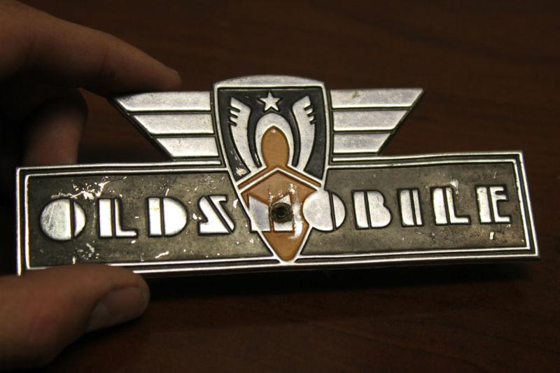 Original vintage oldsmobile badge logo grill emblem.  