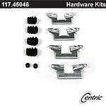 Centric parts 117.45046 rear disc hardware kit