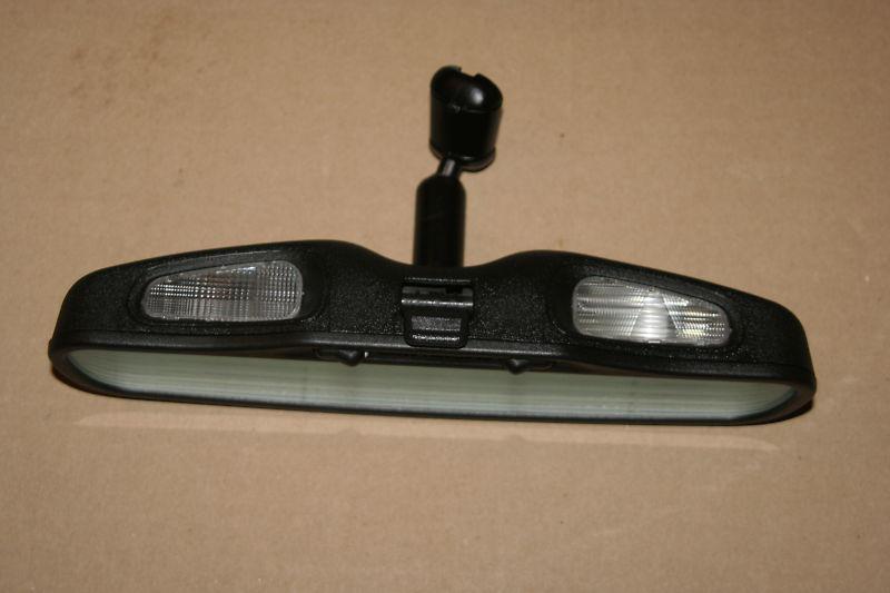 93-02 camaro firebird inside rearview mirror with map reading lights oem