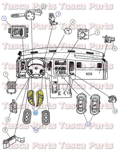 New oem rh steering wheel speed control switch 2002-2007 dodge chrysler vehicles