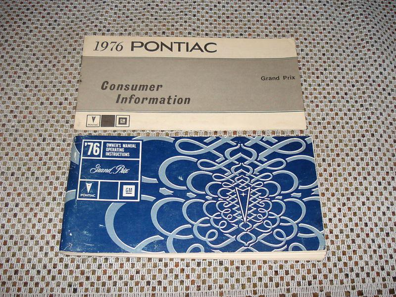 1976 pontiac grand prix owners manual plus extra rare!!