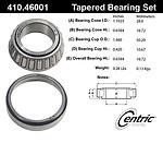 Centric parts 410.46001e bearings, rear wheel