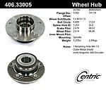 Centric parts 406.33005 rear hub assembly