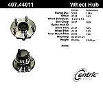 Centric parts 407.44011e rear hub assembly