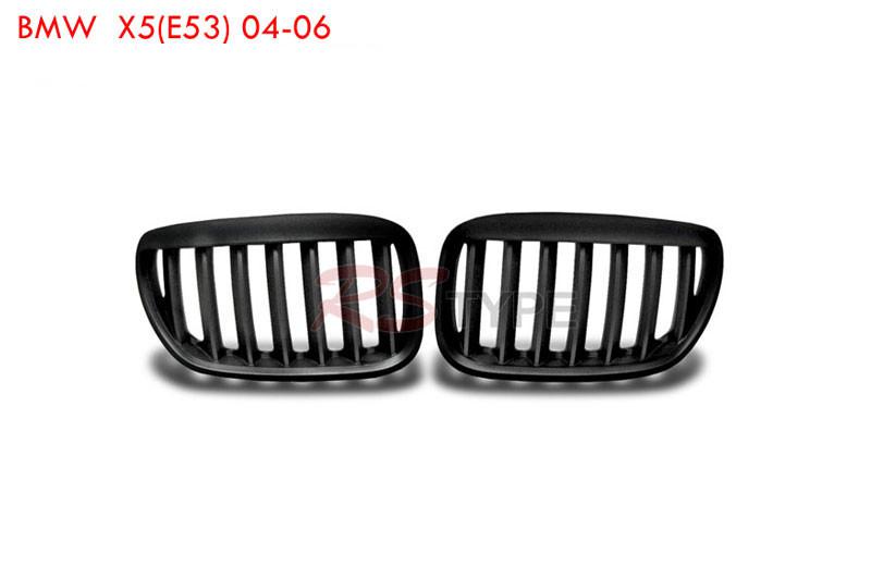 Oe replacement front grille insert for bmw e53 2004 2005 2006 black