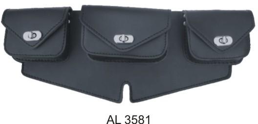 A3581 3 pocket  plain motorcycle windshield bag