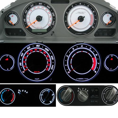 Add overlay for 2002 2003 02 03 nissan sentra se-r gauge face cluster + havc