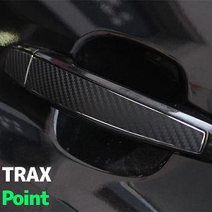 Exterior door catch point 3d carbon black decal sticker for chevrolet 2012+ trax