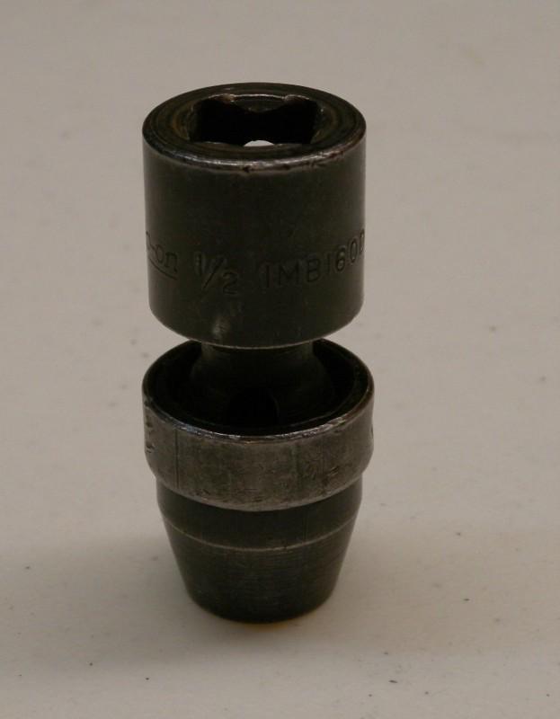 Snap-on 1/2" drive 1/2" 6 point shallow impact ball swivel socket imb160d nice!