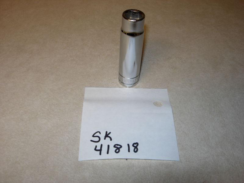 Sk 41818 3/8" drive 9/16" deep socket 6 point "new" made in usa