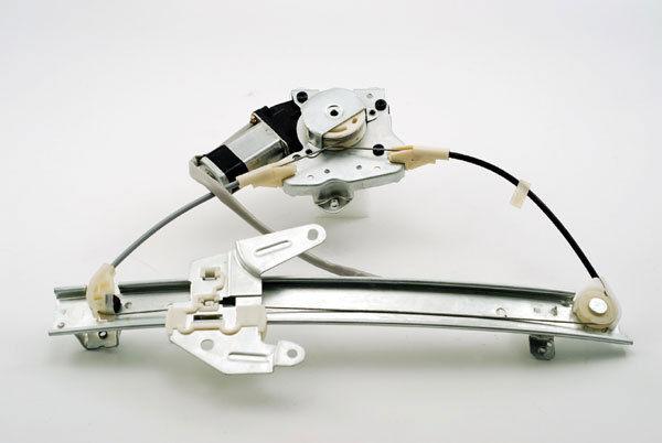 Power rear window regulator motor with warranty pair