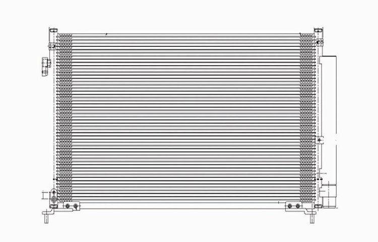 Replacement ac condenser pfc type 6mm core 06-09 honda civic 2 door 80102svaa12