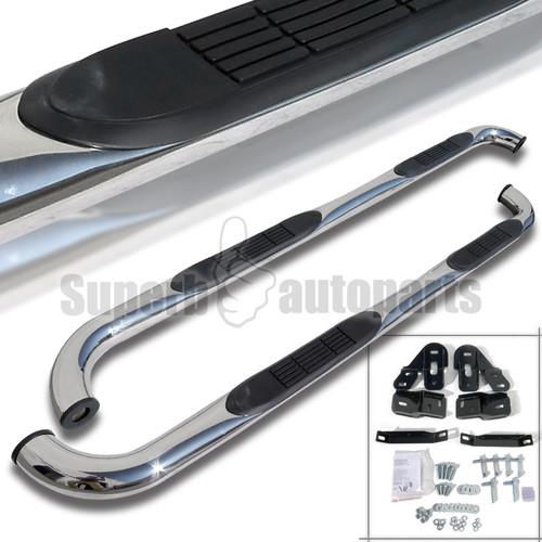 2009-2013 dodge ram 1500 crew cab 3" side step rail nerf bar chrome