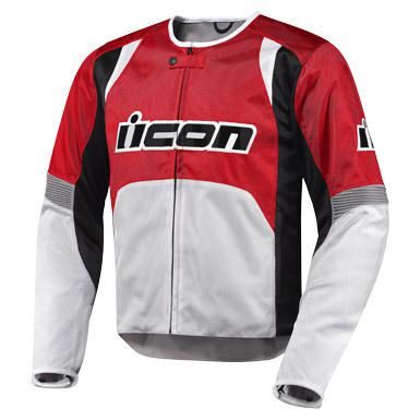 Icon jacket overlord textile red 2x 2820-1961