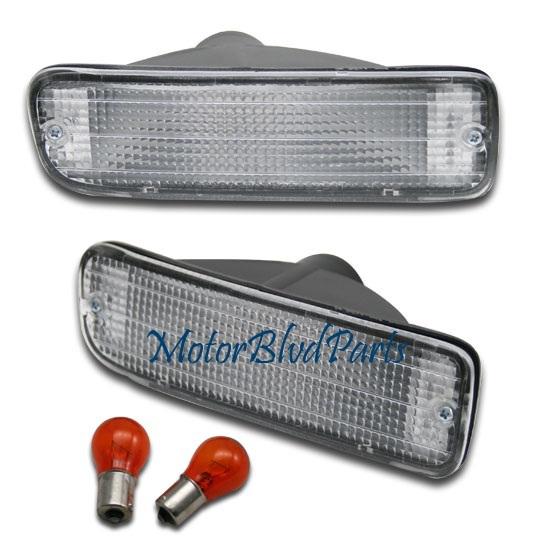 95-00 tacoma bumper parking signal lights lamps pair