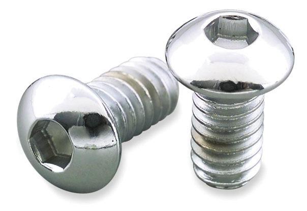 Gardner-westcott button screws polish fine 3/8-24x1.75 chrome