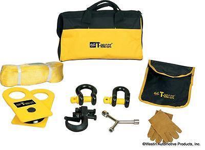 T-max products llc tow strap bow shackles gloves black/yellow bag kit 47-3200