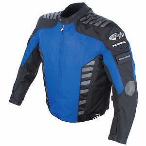 New joe rocket airborne jacket, blue/black, xl