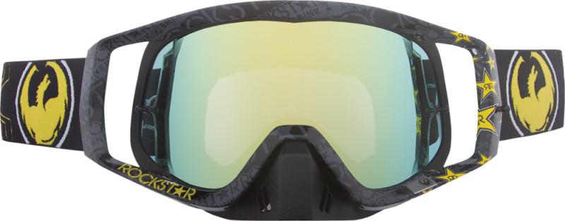 Dragon alliance vendetta ionized goggles rockstar black and gold/gold lens