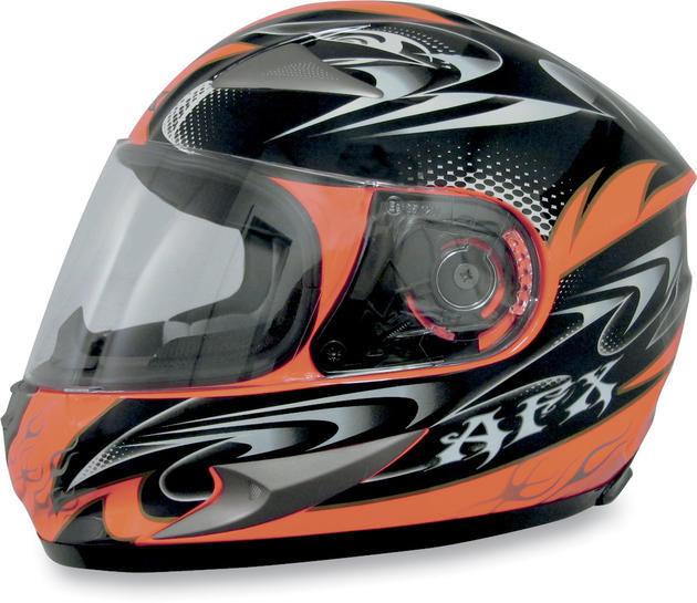 Afx fx-90 w-dare motorcycle helmet safety orange xs/x-small