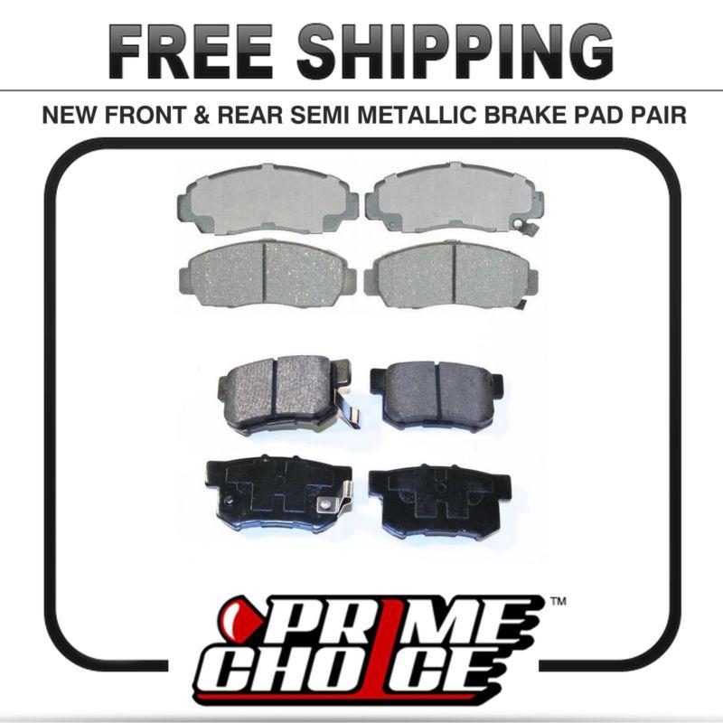 Premium front & rear metallic disc brake pads 2 full complete sets 4 pair 8 pads