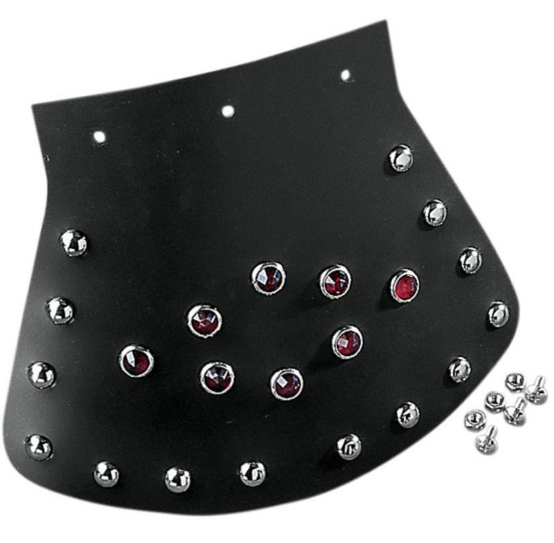 Drag specialties motorcycle studded mud flap large size diamond center