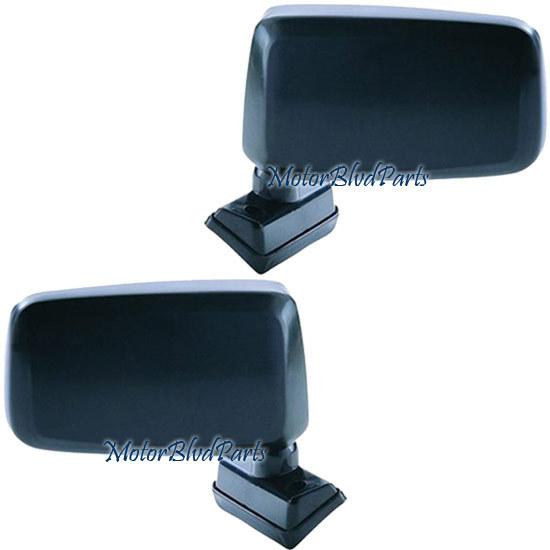 83-86 nissan 720 pickup black manual mirror driver + passenger left + right set