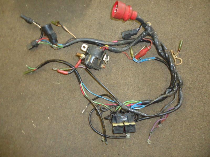 1990 johnson evinrude outboard 3 cylinder engine wiring & trim harness 583771