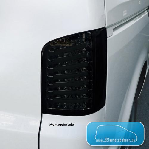 Black lightbar full led taillights vw t5 black