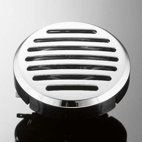 Stylish tech glide chrome 12 volt horn & cover - 95mm (3.75 inch)