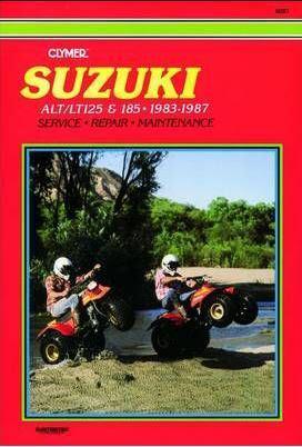 1983-87 suzuki lt125 lt 125 lt185 185 cylmer repair manual work maintenance 