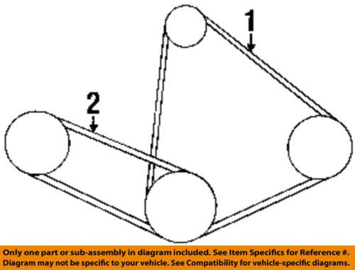 Toyota oem 993662104083 v-belt/fan belt/accessory drive belt