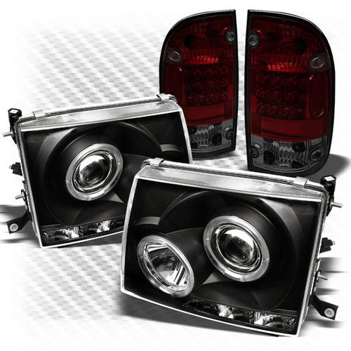 97-00 tacoma black projector headlights + r/s philips-led perform tail lights