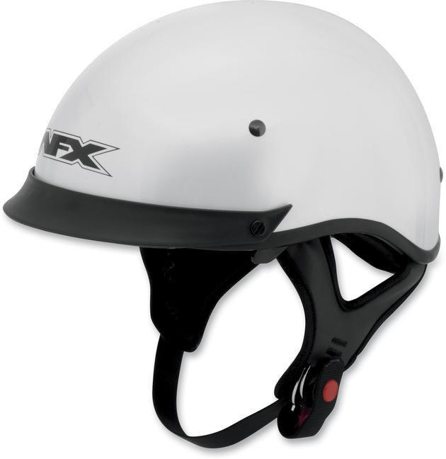 Afx fx-72 motorcycle half helmet pearl white md/medium