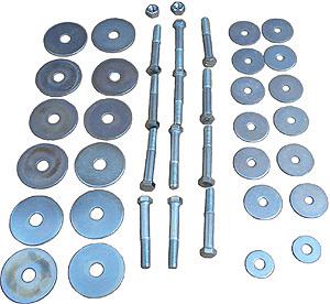 60-64 chevy impala convertible body mount bolt kit