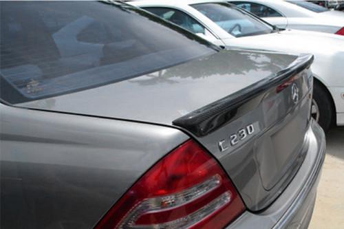 D2s m203s-l3-cf - 01-07 mercedes c class custom style rear lip spoiler