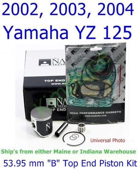 2002 2003 2004 yamaha yz 125 namura 53.95 mm "b" top end piston kit,