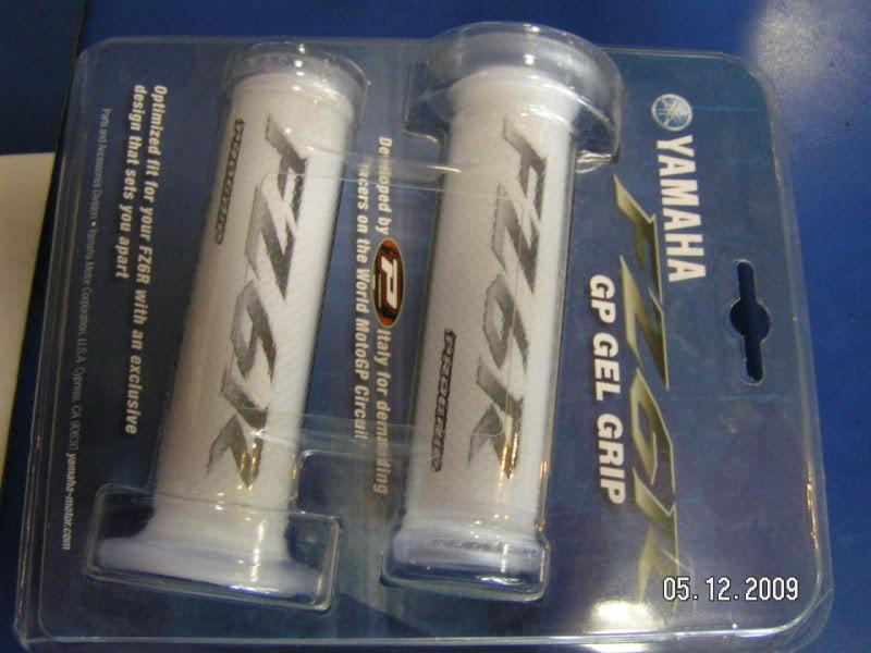 New yamaha fz6r gp gel white grips by progrip free ship