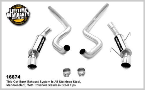 Magnaflow 16674 ford mustang stainless cat-back system performance exhaust