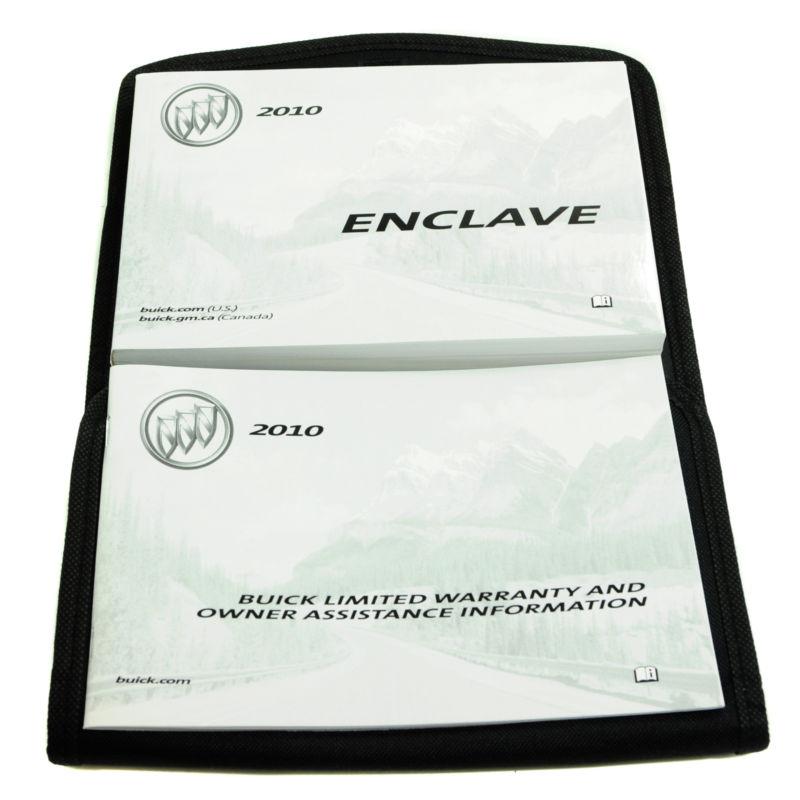 2010 genuine buick enclave owner's manual & warranty book