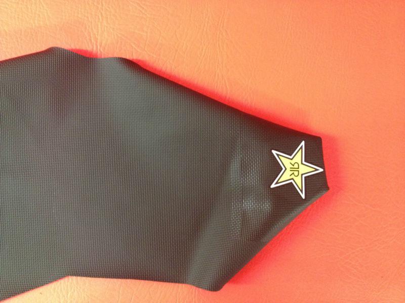 New black rockstar suzuki gripper seat cover rm125 250 2001-04