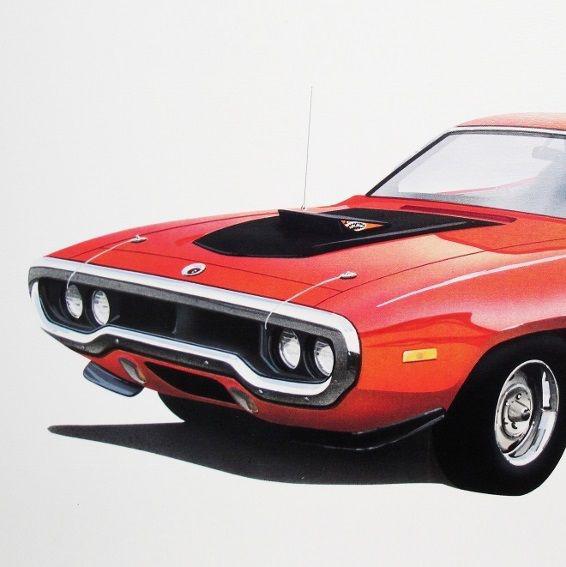 Plymouth road runner gtx satellite 1971 1972 1973 1974 340 440+6 - 30 art prints