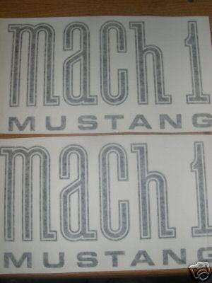 1971 1972 ford mustang mach 1 front fender decals