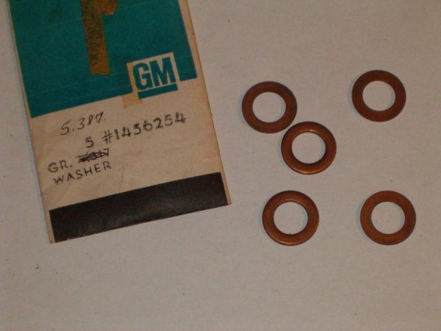 Nos 1946-69 corvette f.i., cadillac rear diff carrier bolt washers "5 peices" gm