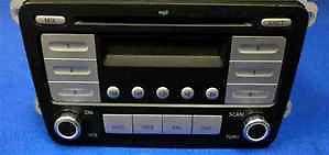 2009 volkswagen jetta single disc cd mp3 radio oem lkq