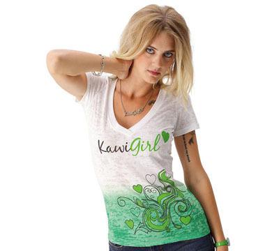 New kawasaki kawi girl lover boy t-shirt women's size medium k023-2564-whmd