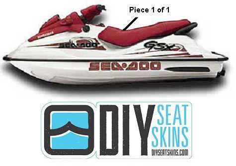 Gs gsx rfi seadoo maroon seat skin cover 97 98 99 00 01 ~free manual available!~