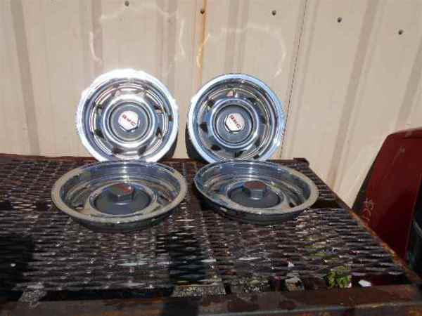 Gmc sonoma 15" wheel trim ring & center cap set rare oe