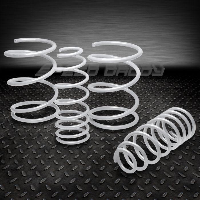 1.5"drop 4pc front+rear suspension lowering spring 07-12 nissan sentra ser white