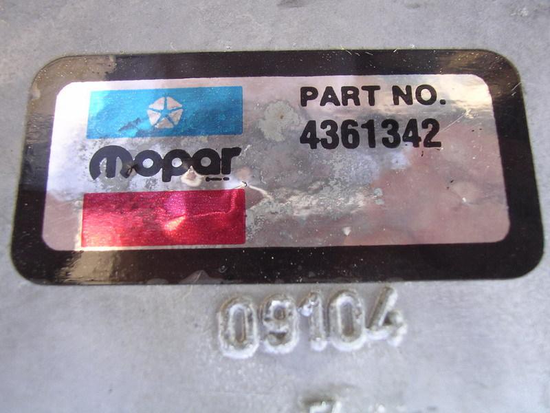 Mopar compressor part # 4361342